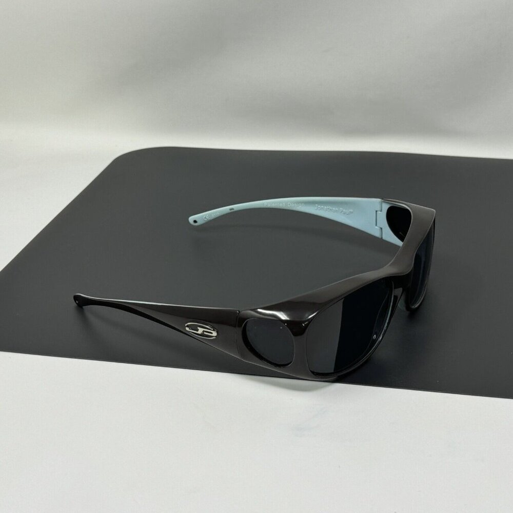 Jonathan Paul Fitovers Tan JP006 2 Tone Polarized Lenses Sunglasses Over 64mm